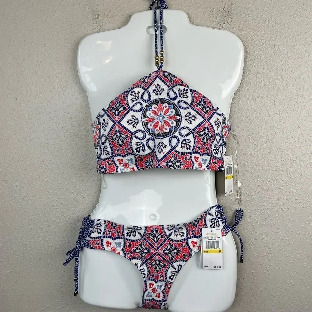NWT MICHAEL Michael Kors Two-Piece Bikini Set Size M